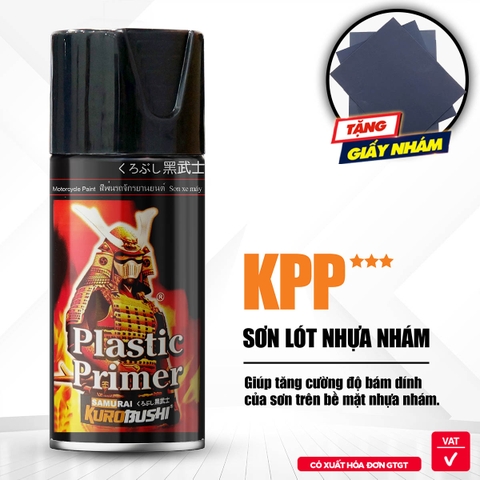 Sơn xịt Samurai Kurobushi - SƠN LÓT NHỰA KPP (300ml)