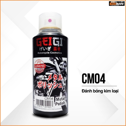 Sơn xịt Samurai Kurobushi - ĐÁNH BÓNG KIM LOẠI CM04 (150ml)