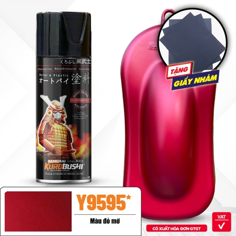 Sơn xịt Samurai Kurobushi -màu đỏ mờ Y9595 (400 ml)