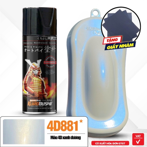 Sơn xịt Samurai Kurobushi - MÀU XANH DƯƠNG 4D 4D881* (400ml)