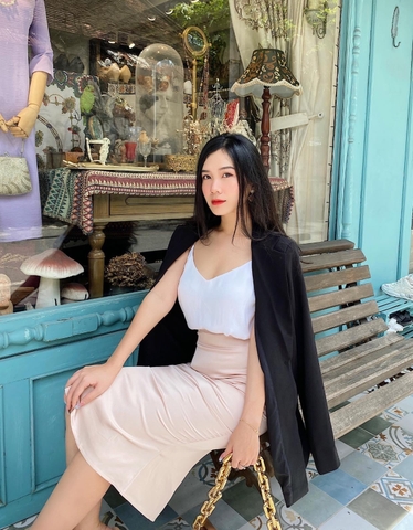 SATIN SKIRT