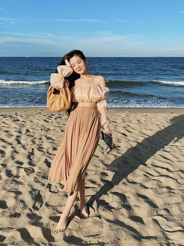 CHÂN VÁY XẾP LI BE