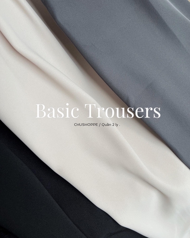 BASIC PANTS - Quần suông 2 ly