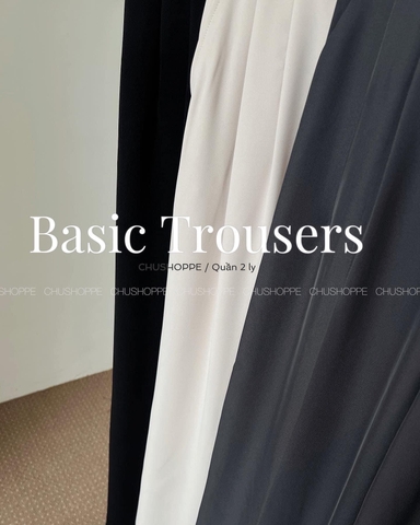 BASIC PANTS - Quần suông 2 ly