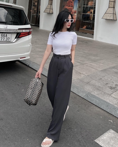 BASIC PANTS - Quần suông 2 ly