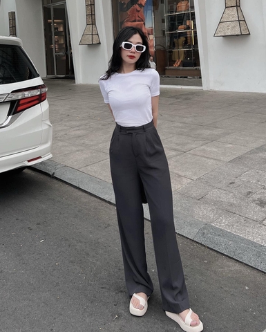 BASIC PANTS - Quần suông 2 ly