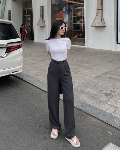 BASIC PANTS - Quần suông 2 ly