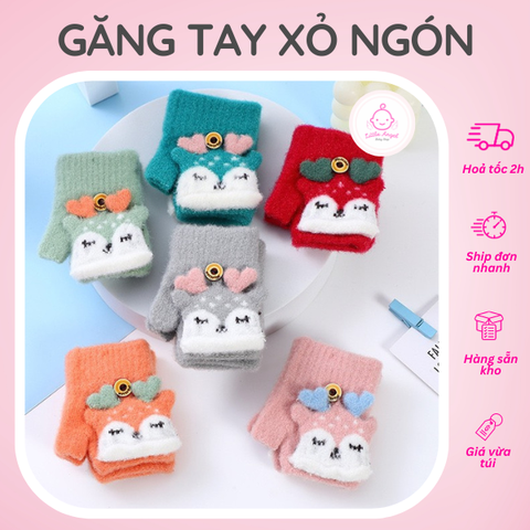Bao Tay Hình Thú Xỏ Ngón Đáng Yêu Cho Bé 0-2 tuổi
