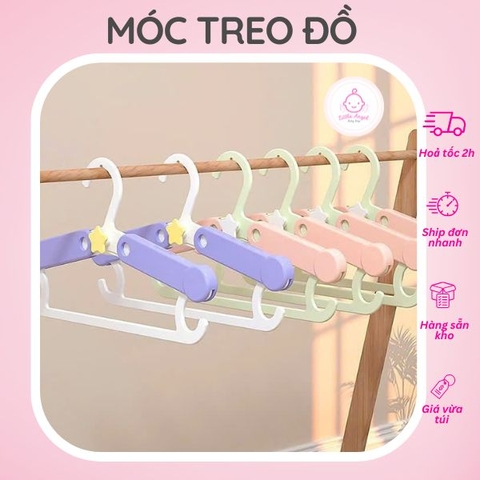 Set 5 Móc Treo Đồ Có Thể Điều Chỉnh Tiện Lợi Dành Cho Mẹ Và Bé