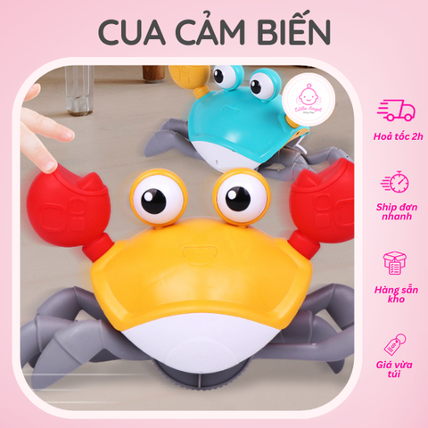 Đồ Chơi Cho Bé Con Cua Cảm Biến Biết Tự Động Chạy Trốn, Có Đèn Và Nhạc Vui Nhộn
