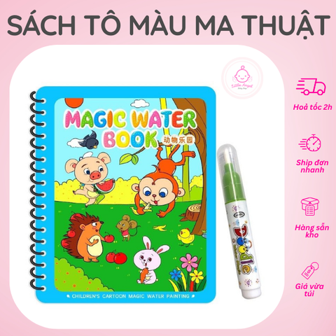 Đồ Chơi Quyến Sách Tô Màu Ma Thuật Kèm Bút Đa Dạng Chủ Đề Cho Bé