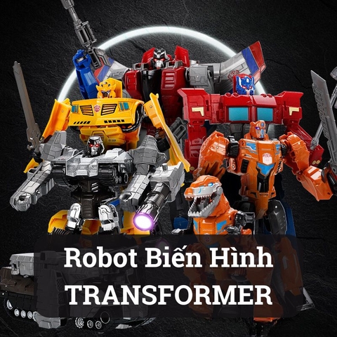 Đồ Chơi Mô Hình Lắp Ráp Robot Biến Hình Transformer Thân Hợp Kim Cho Bé Giải Trí Rèn Luyện Tư Duy Thông Minh