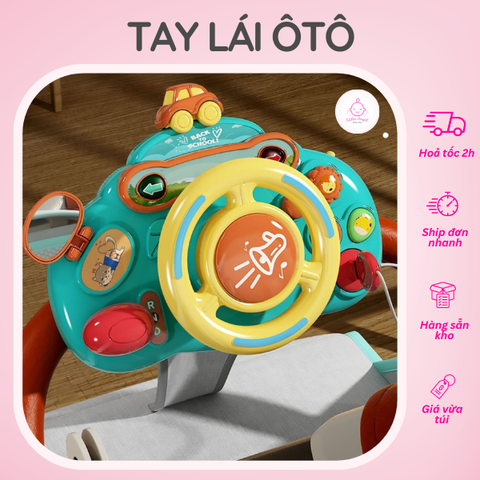 Đồ Chơi Mô Phỏng Vô Lăng Xe Ôtô Có Nhạc Và Đèn Vui Nhộn Kích Thích Sự Phát Triển Cho Bé