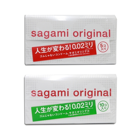Bao Cao Su Sagami Original 0.02mm Non-Latex Cao Cấp Siêu Mỏng Nhật Bản