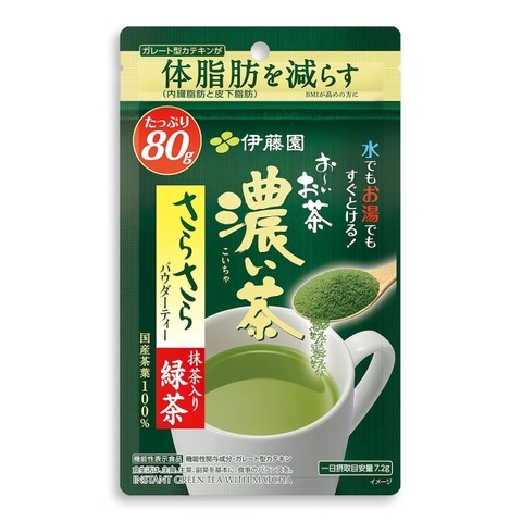Bột Trà Xanh Matcha Itoen Đậm Vị Hỗ Trợ Giảm Mỡ Túi 80g