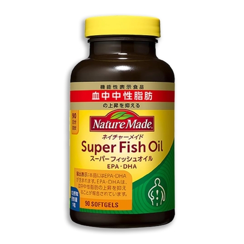Viên Uống Dầu Cá Nature Made Super Fish Oil (EPA, DHA) Nhật Bản 90 Viên [Mẫu Mới]