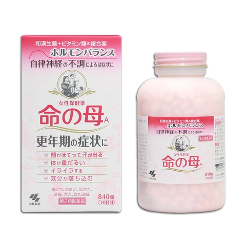Viên Uống Hỗ Trợ Tiền Mãn Kinh Kobayashi Inochi No Haha 840 Viên