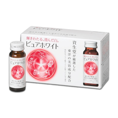 Nước Uống Trắng Da Shiseido Pure White (hộp 10 chai x 50ml)