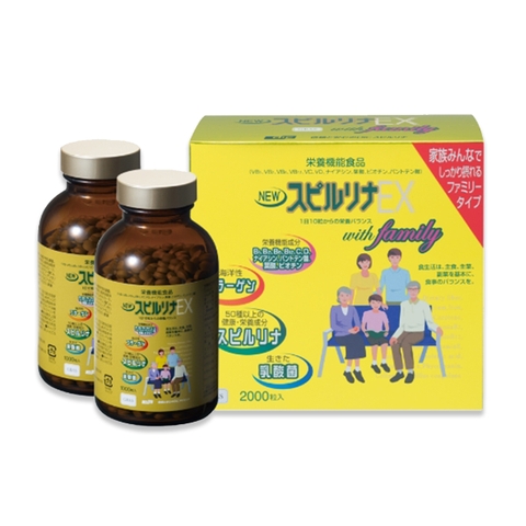 Tảo Vàng Cao Cấp Spirulina EX Nhật Bản 2000 Viên