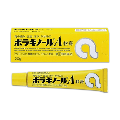 Thuốc Mỡ Bôi Trĩ Amato Borraginol A Nhật Bản Tuýp 20g