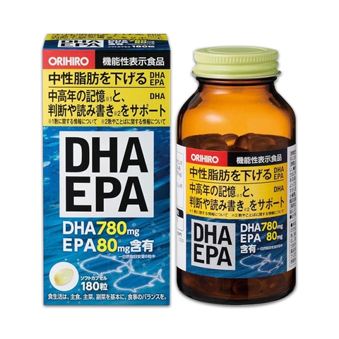 Viên Uống Orihiro Bổ Sung DHA EPA 180 Viên
