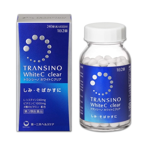 Viên Uống Trắng Da Transino White C Clear