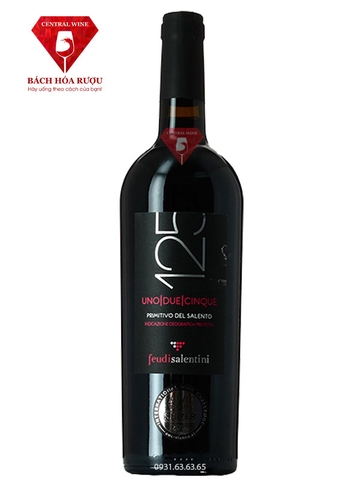 Rượu vang Ý 125 primitivo del salento