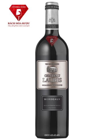 Rượu vang đỏ Chateau Laubes Bordeaux (Mác thiếc)