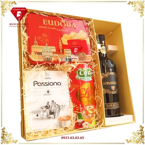 Hộp Quà Tết Rượu Vang QT025