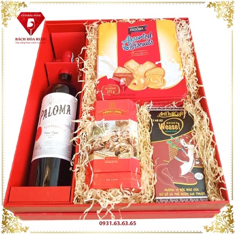 Hộp Quà Tết Rượu Vang QT024