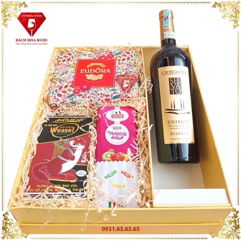 Hộp Quà Tết Rượu Vang QT027