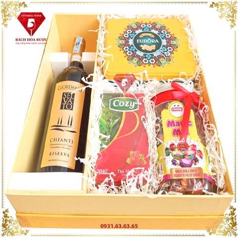 Hộp Quà Tết Rượu Vang QT026