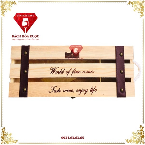 Hộp Rượu Đơn Gỗ Thanh