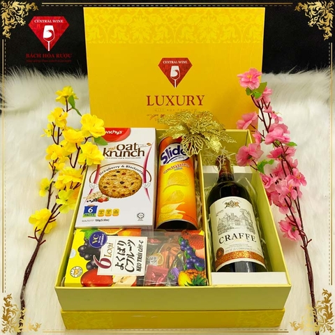 Hộp Quà Tết Rượu Vang QT003