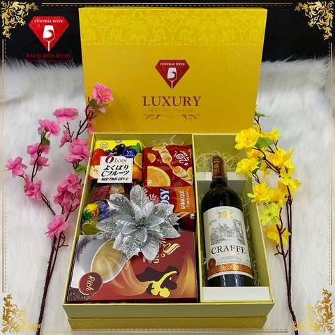 Hộp Quà Tết Rượu Vang QT005