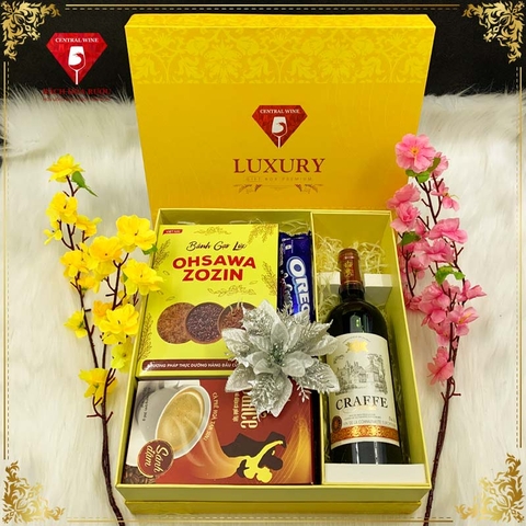 Hộp Quà Tết Rượu Vang QT008