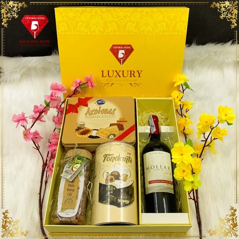 Hộp Quà Tết Rượu Vang QT011