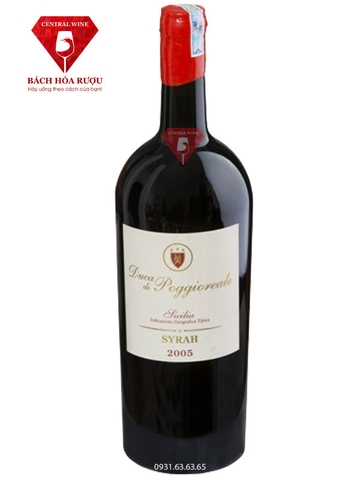 Rượu vang Ý Duca Di Poggioreale Syrah