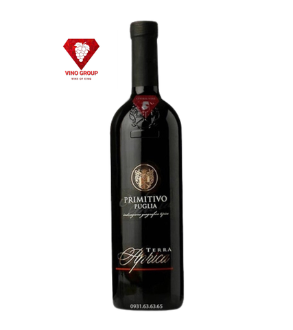 Rượu Vang Negroamaro Primitivo Pugia Terra Aprica