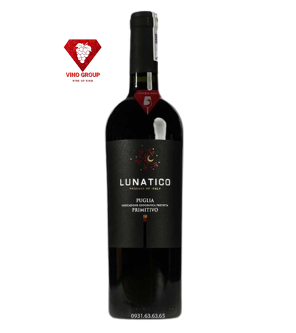 Rượu vang Ý Lunatico Primitivo Puglia