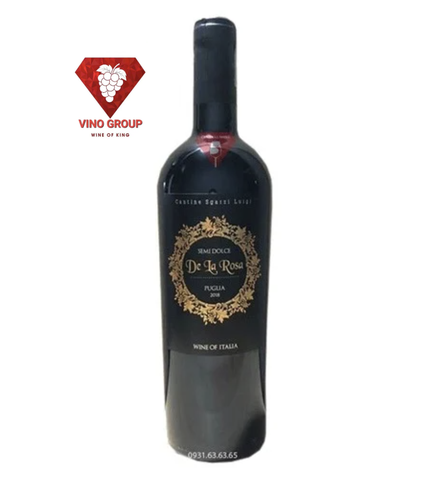 Rượu Vang Ý De la Rosa Negroamaro - Sangiovese