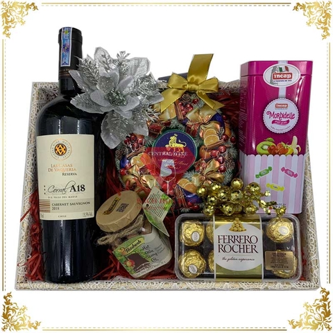 Hộp Quà Tết Rượu Vang Nhập Khẩu QT017
