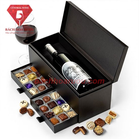 Hộp quà Silver Oak Cabernet Sauvignon và Chocolate Truffle