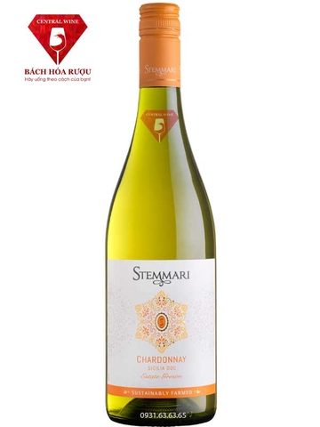 Rượu vang Ý Stemmari Chardonnay Sicilia DOC