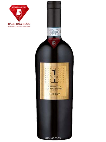 Rượu Vang Ý Uno 1 Primitivo Di Manduria Riserva