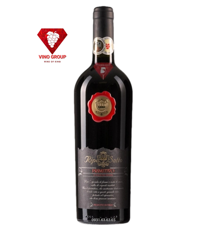 Vang Ý Ripa di Sotto Primitivo 15%