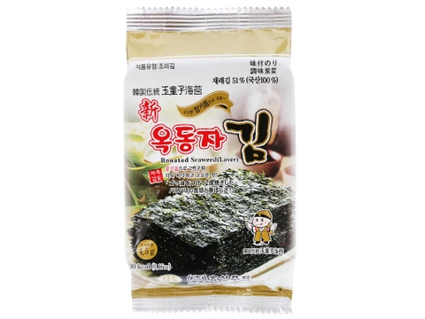 Lốc 3 gói rong biển ăn liền Ock Dong Ja Shin vị truyền thống 4.5g