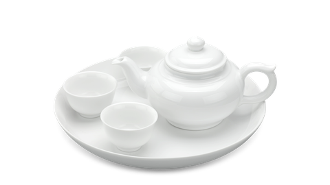 Bộ trà 0.35 L - Jasmine - Trắng
