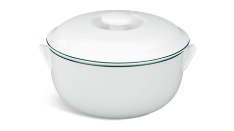 Thố 15 cm + nắp - Jasmine - Chỉ Xanh Lá