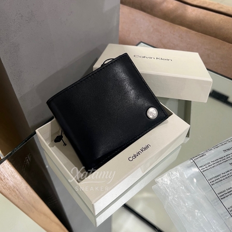 Ví Calvin Klein Hardware Bifold Wallet Black 4G1056G 001